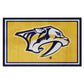 NHL - Nashville Predators Yellow 4ft. x 6ft. Plush Area Rug