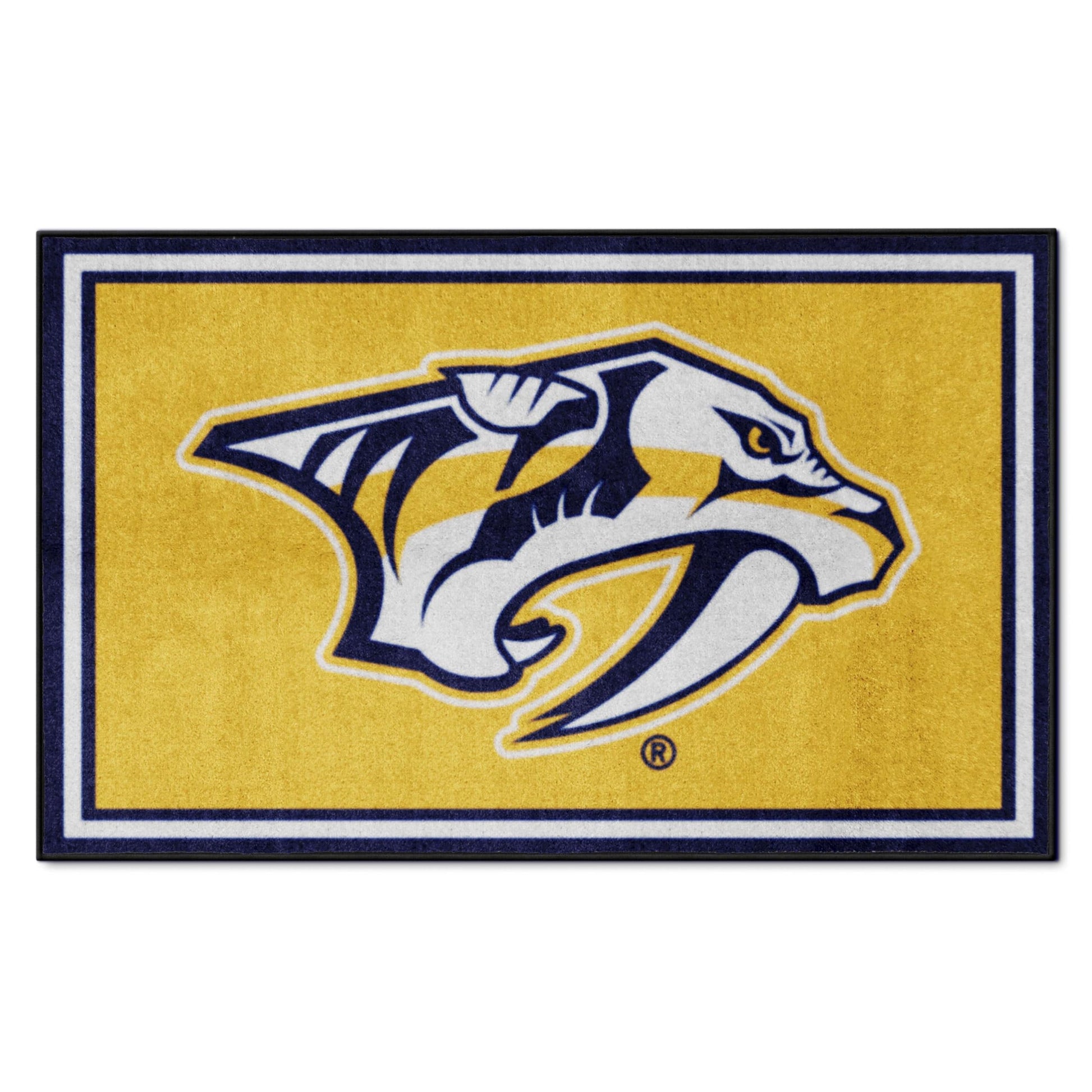 NHL - Nashville Predators Yellow 4ft. x 6ft. Plush Area Rug