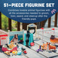 Cp Toys Dog Figurines Academy Toddler Playset, Realistically-Detailed Toy Dog Figures, Hand Painted Animal Toys, Birthday Gift For Girls And Boys, 51-Piece, Ages 3 Years & Older