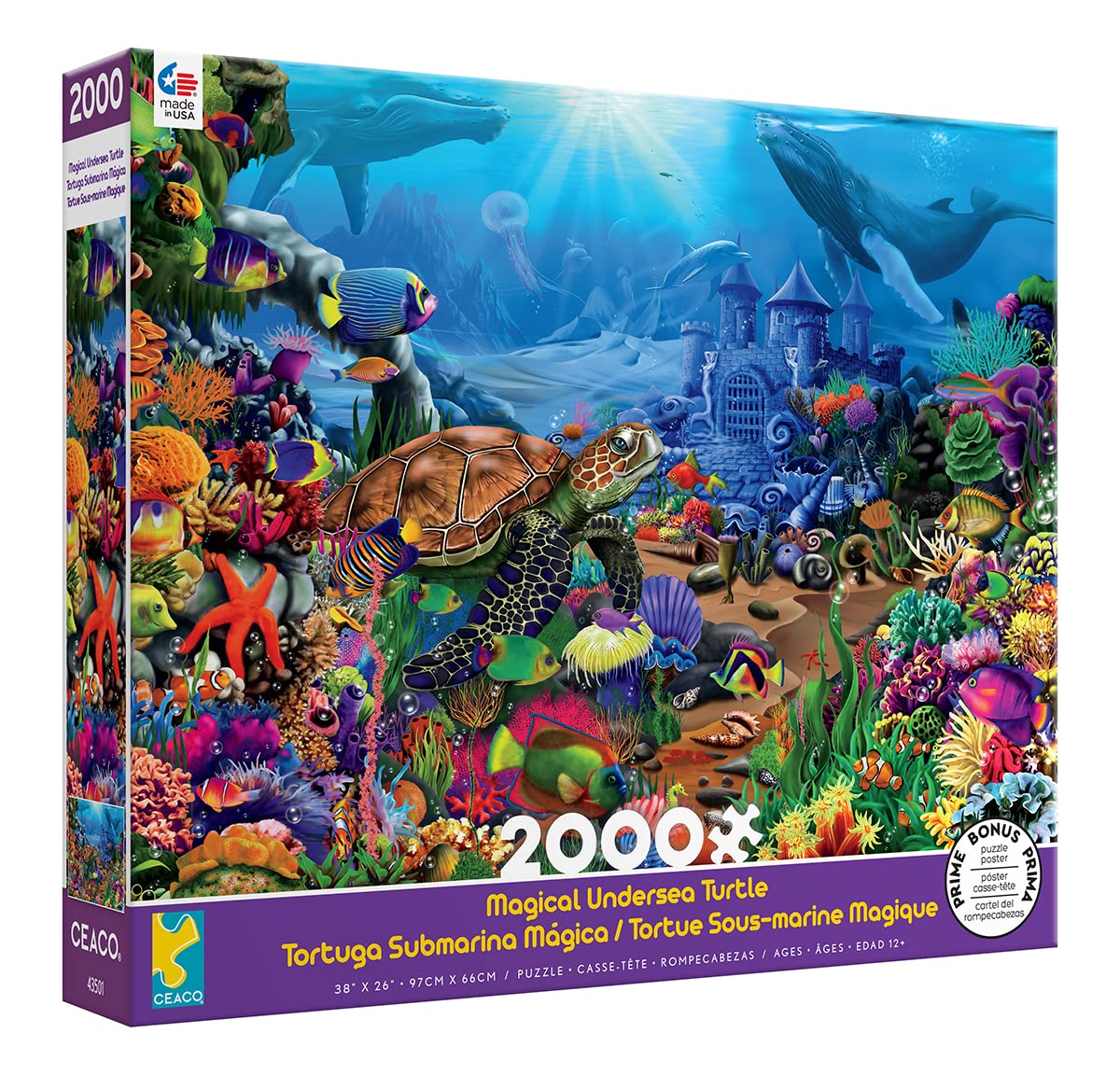 Ceaco - Magical Undersea Turtle - 2000 Piece Jigsaw Puzzle