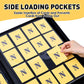 16 Pocket Card Binder 1280 Pockets Ringless Trading Card Binder enhanced Zipper Card Album Folder for TCG MTG Game&Sports Cards(BLACK)