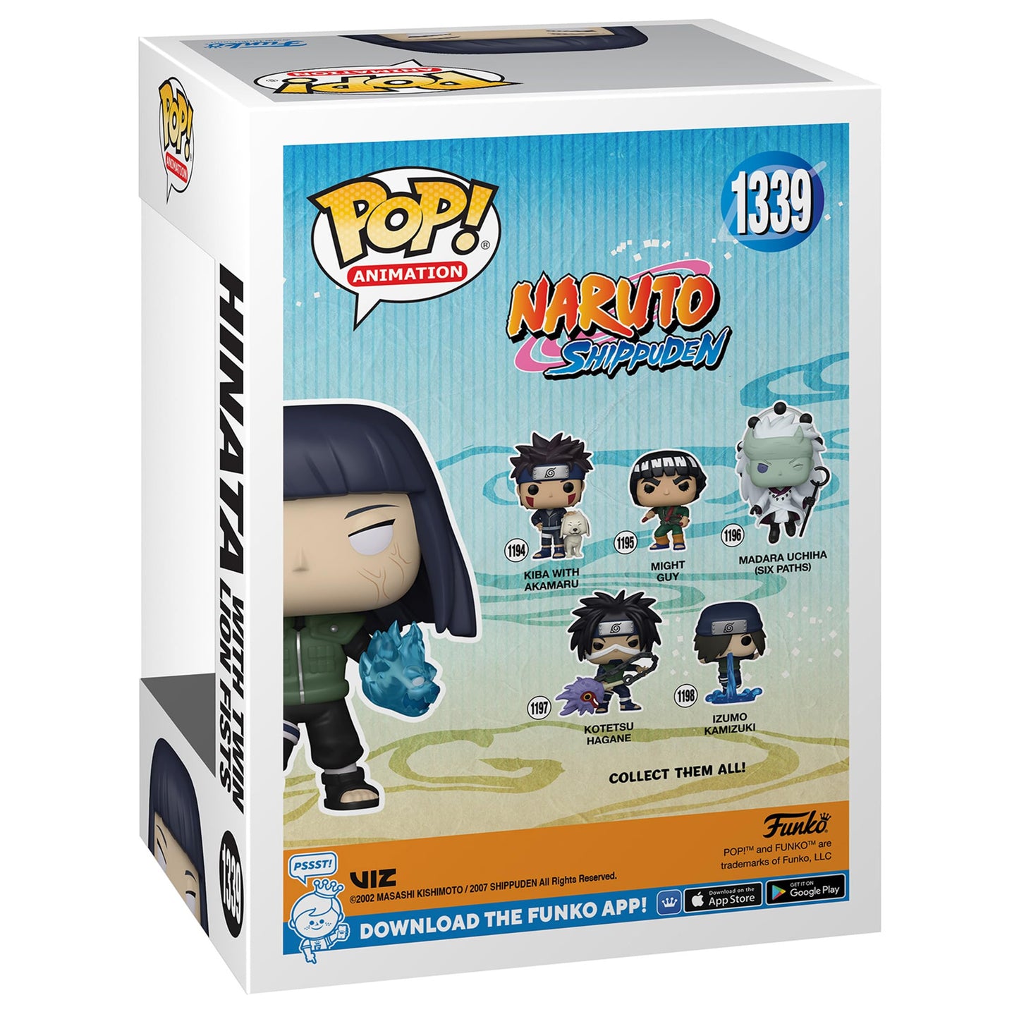 Funko Pop! Animation: Naruto Shippuden - Hinata Hyuga Byakugan Princess with Two Lion Fists Special Edition Multicolor limited availability Vinyl Figure #1339 (Chase Glow Bundle)