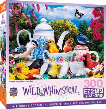 Masterpieces 300 Piece EZ Grip Jigsaw Puzzle - Garden Party - 18x24