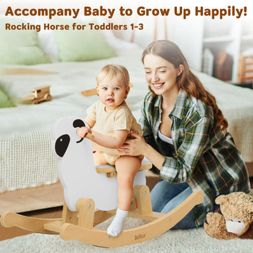 Belleur Rocking Horse For Kids 1-3 Years Old, Premium Wooden Rocking Toy For Toddlers For Indoor & Outdoor Activities, Baby Hors