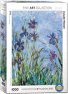 EuroGraphics 1000-Piece Puzzle - Irises by Claude Monet, Multicolor, Cardboard, Model EUROPZ-2034