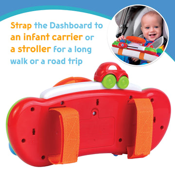 Hap-P-Kid My First Baby Stroller Toy, Toddler Steering Driving Wheel, Car Seat Educational Learning Driver Toys, Pretend Drive D