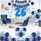 Naninuneno 26Th Blue Birthday Party Decorations For Boy Girl Men Women, Happy 26 Birthday Balloons Supplies With Happy Birthday