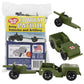 Tim Mee Combat Patrol Willys & Artillery Playset - OD Green, 4pc, USA Made, Plastic, Model TM-28351