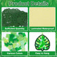 Qyeahkj 36 Set Summer Suncatchers Crafts for Kids DIY Hawaiian Palm Leaves Window Tissue Paper Crafts Kit Green Leaf Hanging Dec