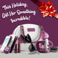 Star Princess Little Girls Purse Set - Purple Handbag with Accessories & Pretend Makeup for Toddlers, Model CB-1007
