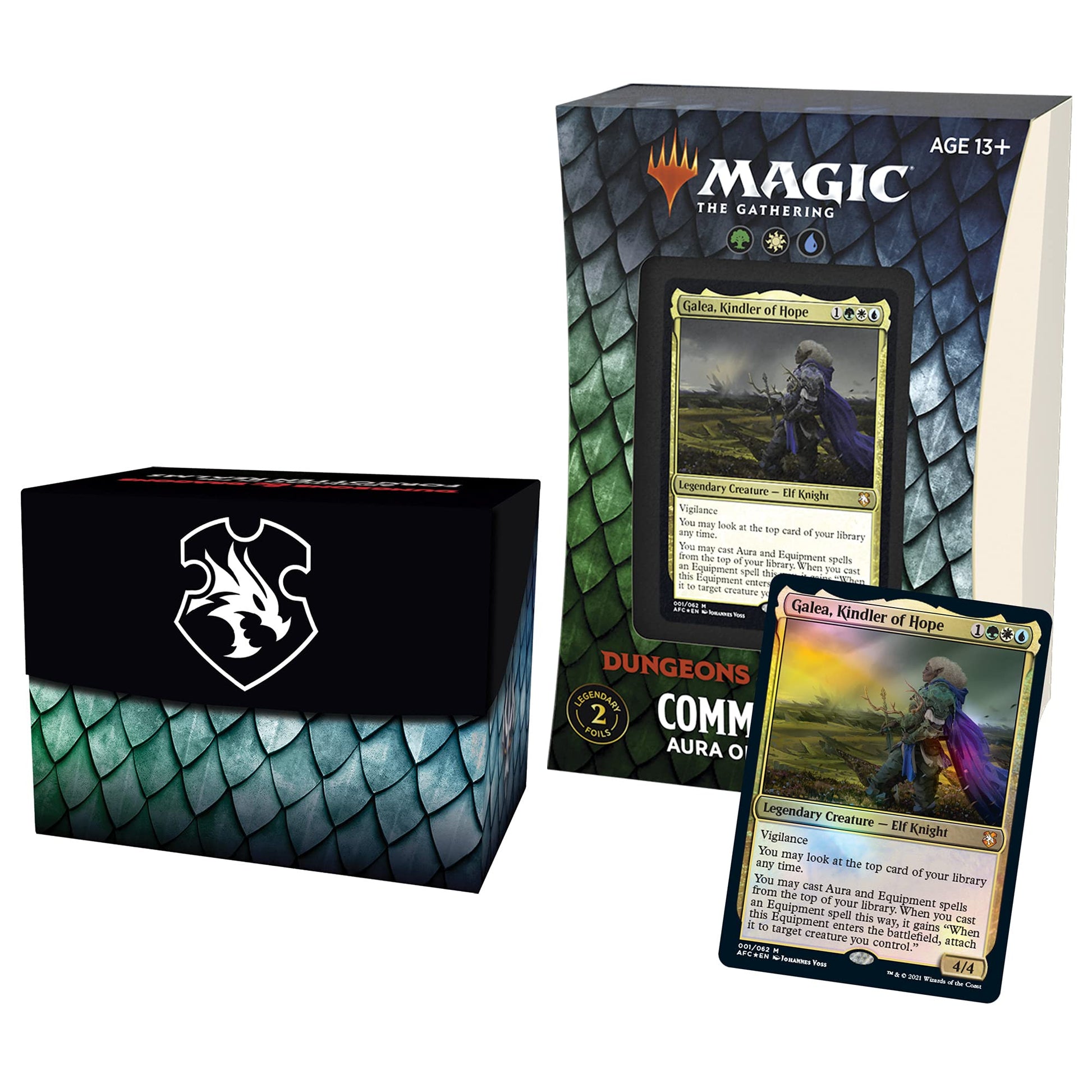 Magic: The Gathering Adventures In The Forgotten Realms Commander Deck - Aura Of Courage (Green-White-Blue)