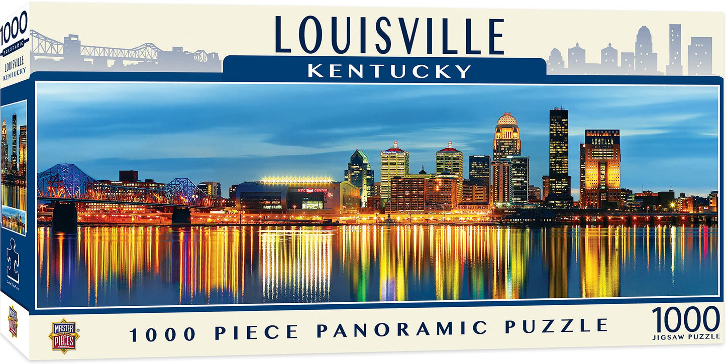 MasterPieces 1000 Piece Jigsaw Puzzle - Louisville Panoramic, 13"x39", Paper, Model 71725