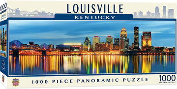 MasterPieces 1000 Piece Jigsaw Puzzle - Louisville Panoramic, 13"x39", Paper, Model 71725