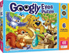 Masterpieces Funny Puzzle - Googly Eyes 48 Piece Jigsaw Puzzle For Kids - Woodland Animals - 14''X19''