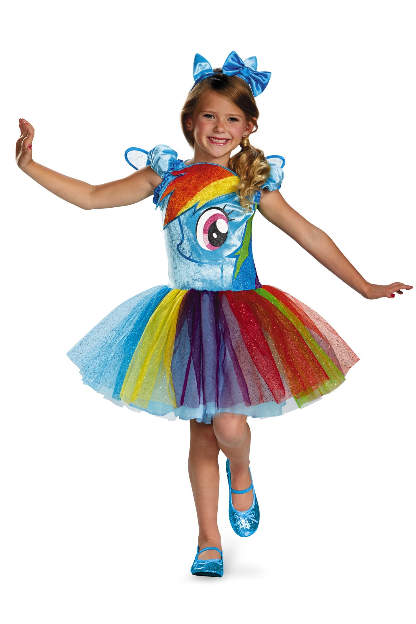 Hasbro'S My Little Pony Rainbow Dash Tutu Prestige Girls Costume, Medium/7-8