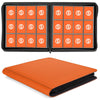 SMYV 12 Pocket Trading Card Binder  enhanced PU Cover Card Binder for 720 Cards  Ringless Side Loading Card Collection Album Folders for MTG  TCG  Game Cards & Sports Cards (Orange)