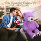 MorisMos Giant Purple Teddy Bear Plush Toy, 39 Inch Stuffed Animal Gift for Kids & Girlfriend, Model W161_16_100