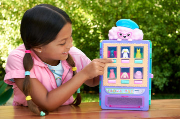 Polly Pocket Candy Style Vending Machine Playset with 2 Dolls, 1 Pet & 35+ Accessories - Multicolor, 3-inch Fun for Kids