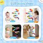 Taseyok Toddler Bath Toys For Kids, Diy Bathtub Toys With Suction Cups, Fun Baby Shower Toys With Slide Track Birthday Gift For