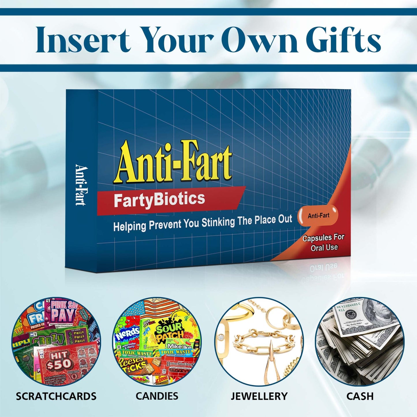 Valentines Day Gifts Joke Pill Box Prank Anti Fart Funny Gifts For Fathers Day Rude Adult Gifts For Men Birthday Anniversary Chr