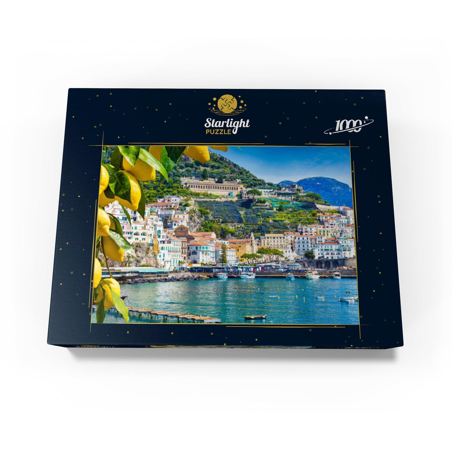 Mypuzzle Panoramic View Of Beautiful Amalfi On Hills Leading Down To The Coast, Campania, Italy - Premium 1000 Piece Jigsaw Puzz
