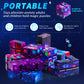 20 Pcs Galaxy Infinity Cube Toy Bulk with Bag Mini Blocks Cube Gadget Sensory Toy Stress Anxiety Relief Magic Puzzle Flip Hand H