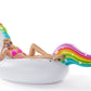Jasonwell Giant Inflatable Unicorn Pool Float Floatie Ride On With Fast Valves Large Rideable Blow Up Summer Beach Swimming Pool Party Lounge Raft Decorations Toys For Kids Adults