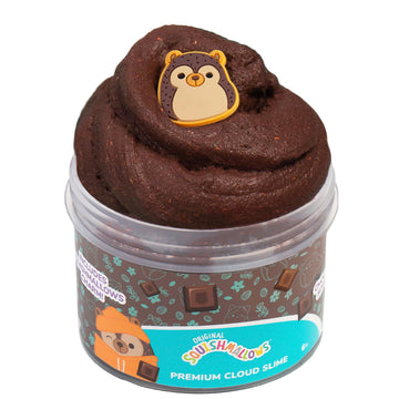 Original Squishmallows Hans The Hedgehog Premium Scented Slime Chocolate Scented, 8 Oz. Scented Slime, 2 Fun Slime Add Ins, Pre-Made Slime For Kids, Great 6 Year Old Toys, Super Soft Sludge Toy