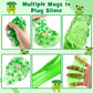 Lawoho Frog Clear Slime 300Ml, Green Clear Slime Kit For Girls Ages 8-12 With 8 Packs Slime Add-Ins, Slime For Kids Party Favors, Non Stick Slime With Clay, Birthday Halloween Christmas Easter Gifts
