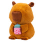 Russ 14-Inch Capybara With Boba Plush - Ultrasoft Official Jazwares Plush From The Makers Of Squishmallows