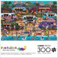 Buffalo Games Pun Fuzzles Hawaiian Food Truck Festival 300-Piece Jigsaw Puzzle - Large Multicolor - Challenging Fun for Game Nights