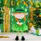 Gloveleya Plush Dolls Saint Patrick'S Day Gifts Soft Blessings Doll Shamrock Wishes Plush Elf Baby Girl Gifts 16'' Green