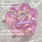2.76 Inch Squeeze Toys Handmade Cat Paw Squishy, Glitter Pink Squeeze Paw, Cute Soft Squishy Toy For Stress Relief, Fidget Squis