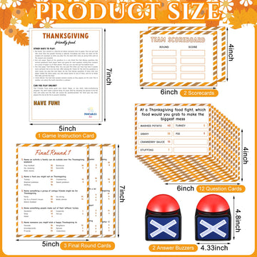 Syhood Mother'S Day Friendly Feud Game With Answer Buzzer, Mothers Day Feud Party Game, Patriotic Independence Day July 4Th Fun Family Trivia Quiz Night For Party Office Adult Groups(Thanksgiving)