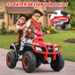 Elemara 24V 2 Seater Kids Ride-On Electric Atv,4 Wheeler Kids Quad Electric Car With Total 400W Motors, 5Mph Max Speed, 2 Charging Ports, Led Headlights, Music, Radio, Ride On Toys For Big Kids, Red