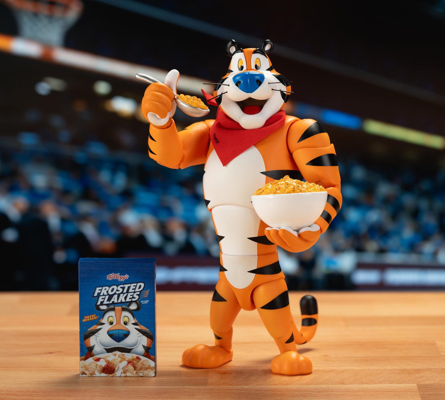 Jada Toys Tony The Tiger 6" Action Figure - Highly Articulated, Multicolor, Model 35567, Collectible Frosted Flakes Edition