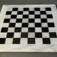 RADICALn 15 Inches Handmade Marble White and Black Chess Board