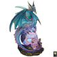 Design Toscano QS91653 Dragon Assassin on Skull Gothic Decor Statue Figurine  7 Inch  Full Color