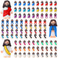 Bememo 100 Pcs Jesus Toys Religious Jesus Figurines Everyone Needs A Little Jesus Gifts Religious Supplies Party Favors Gift For