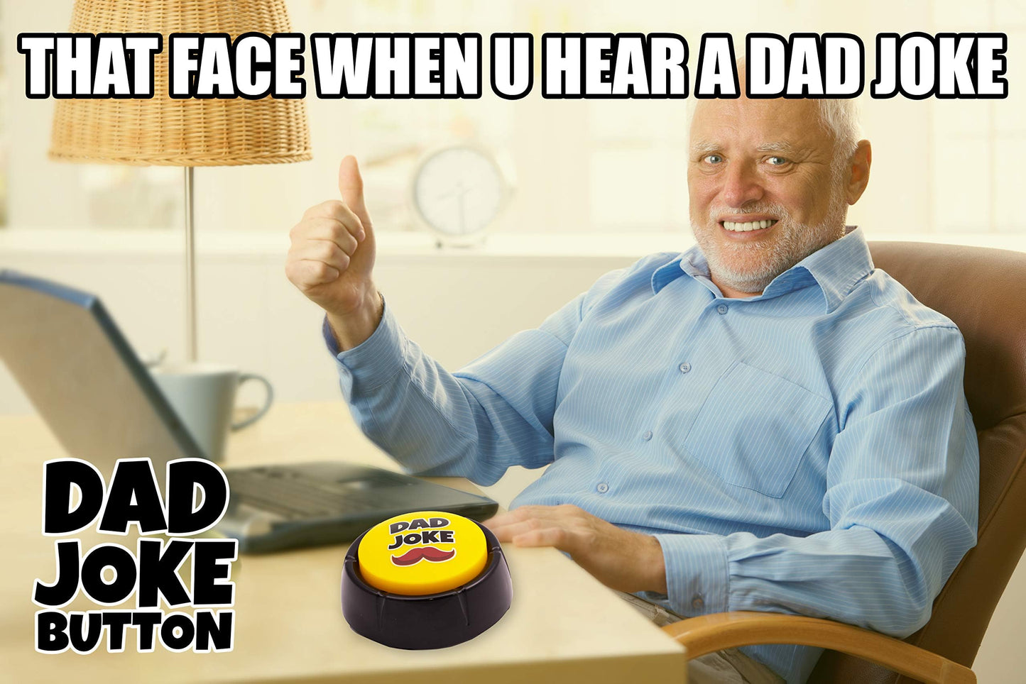 Ultimate Gift For Father'S. Dad Joke Button With Tons Of Funny Dad Jokes | Novelty Talking Button Present