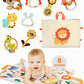 Move2Play, 8 Piece Baby Rattle And Tummy Time Mat Set | Rattling And Silicone Teething Toys | Babies Toy 3-6 Months | 3, 4, 5, 6 Month Old Must Have | Infant Gifts For Boys And Girls