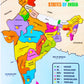 Wooden Puzzles Toddlers India States Of India Map Puzzles With Knobs, Educational Puzzle,Learning Aid For Boys And Girls,Kids, S