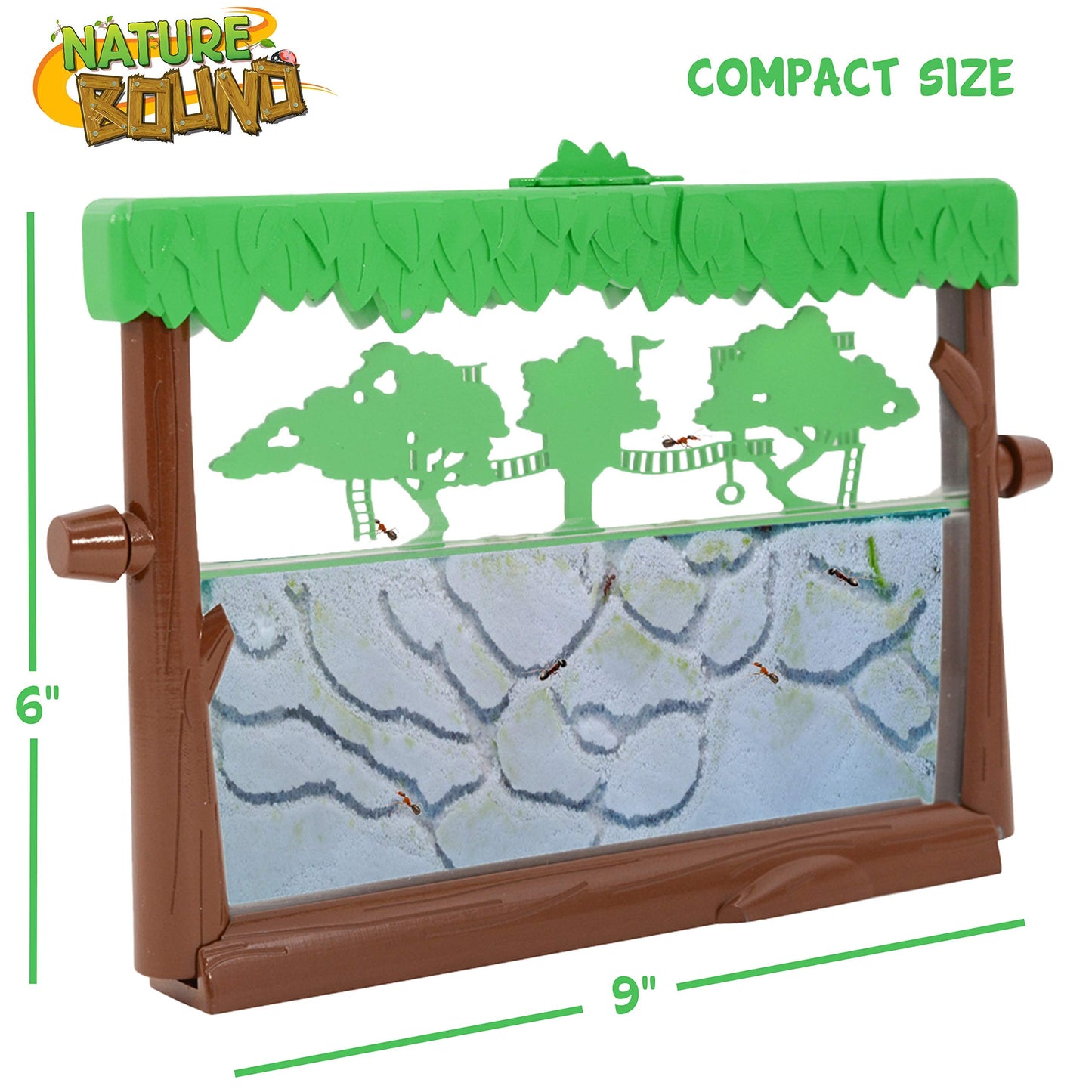 Nature Bound Toys Ant Treehouse Habitat Kit With Sand, Connector Tube, Feeding Stick & Insect Instructions