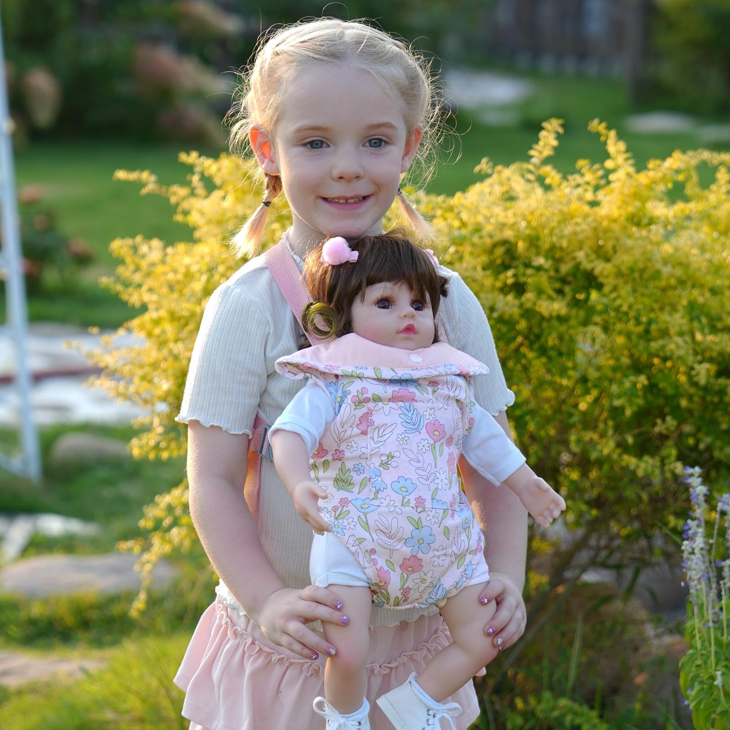Gagaku Baby Doll Carrier For Toddlers, Doll Carrier For Little Girls, Toy Baby Dolls Sling For Kids, Reborn Baby Doll Accessorie