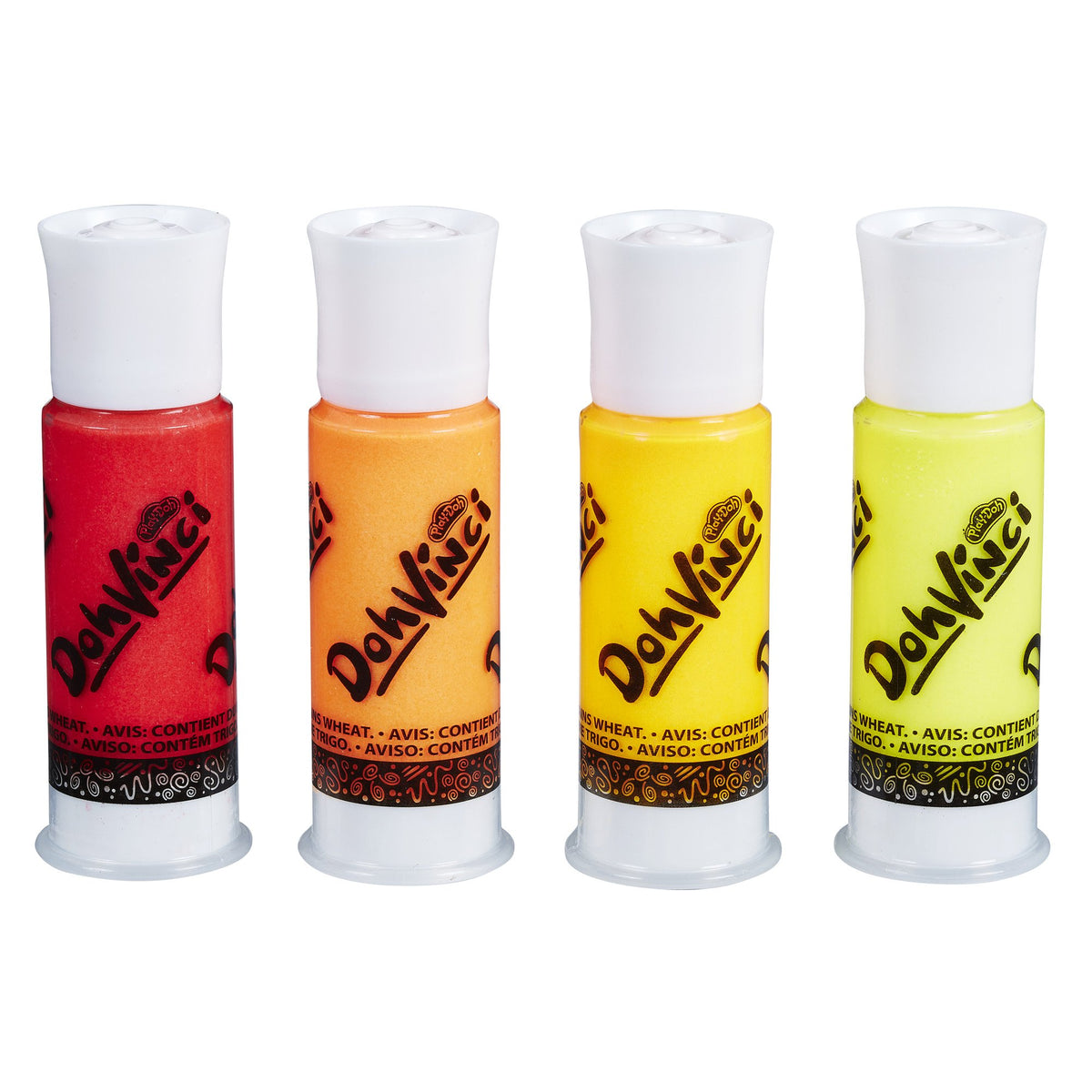 PlayDoh Dohvinci 4Pack Drawing Compound  Red, Orange, Yellow (E0449As0)