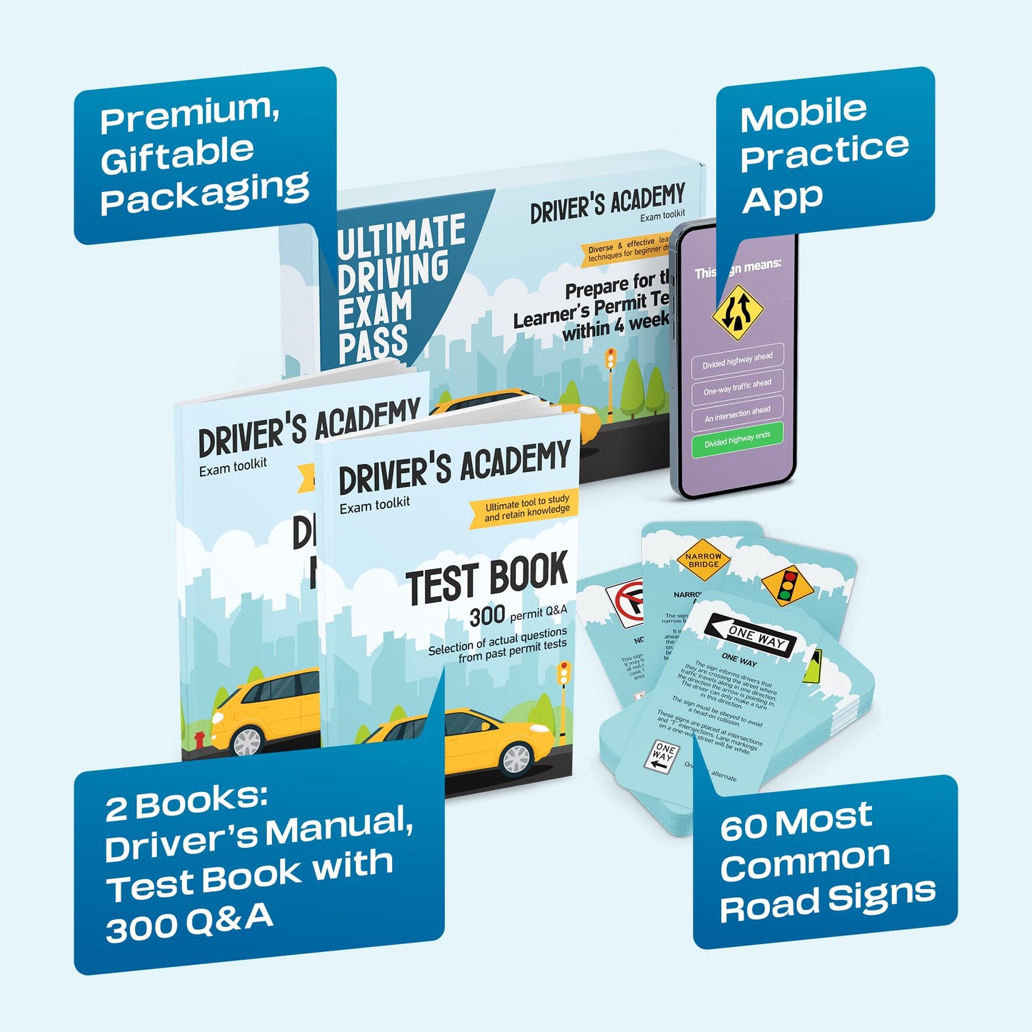 Driving Exam Pass Kit - Gift For Teen Boys And Girls 15-18 Year Old