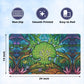 MTGPRO Playmat for Magic The Gathering - 24x14" Green Non-Slip Rubber Base, Stitched Edges, Includes Storage Bag