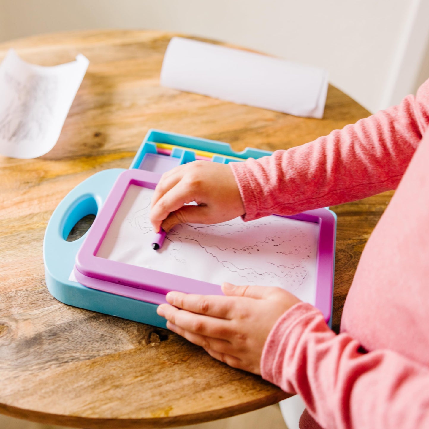 Melissa & Doug Princess Design Activity Kit - 9 Double-Sided Plates, 4 Colored Pencils, Multicolor, Model 4909