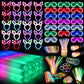Shqdd260 Pcs Glow In The Dark Party Supplies, Glow Sticks Glasses Favors, 20Pcs Foam Glow Sticks, 20Pcs Led Glasses, 20Pcs Bunny