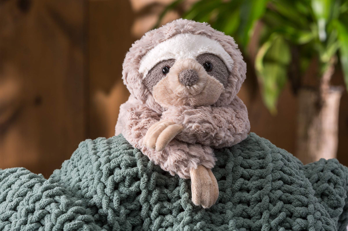 Mary Meyer Grey Putty Stuffed Animal Soft Toy, Sloth, 12-Inches